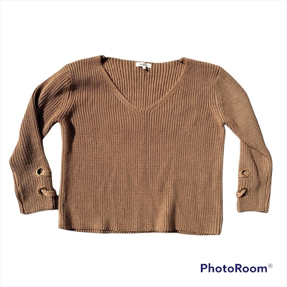 MIRACLE Loose Knit Sweater With Sleeve Detail Size M/L - Picture 1 of 4